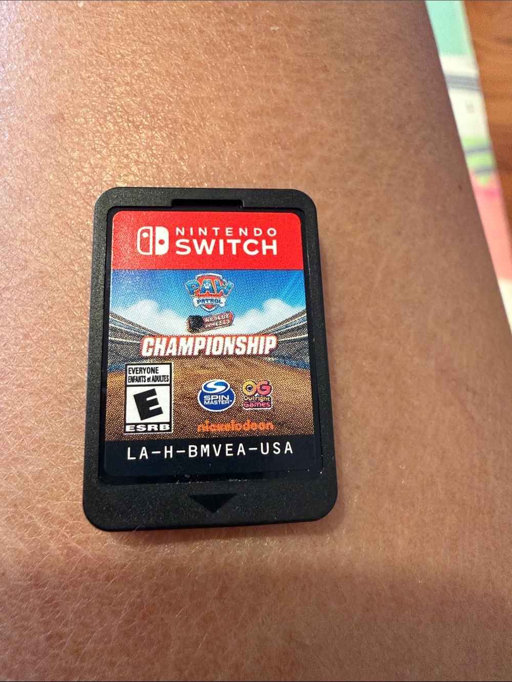 Nintendo Switch Paw Patrol Championship Game Card - Black/Red/Blue